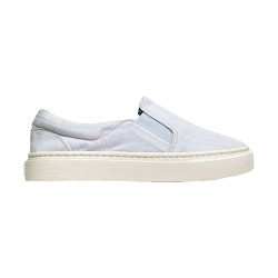 Mocasin blanco cosidos